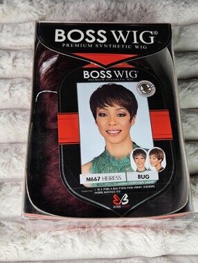 NWT Bobbi Boss M667 Heiress Pixie Wig BUG Red